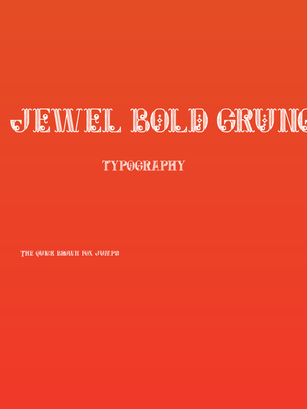 Jewel Bold Grunge Poster