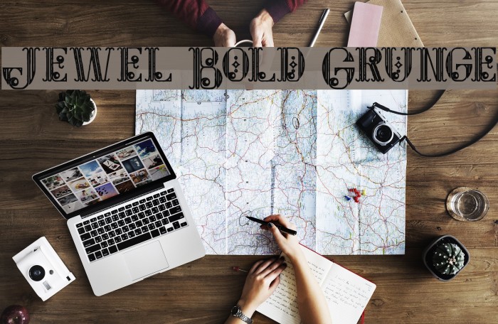 Jewel Bold Grunge Font examples
