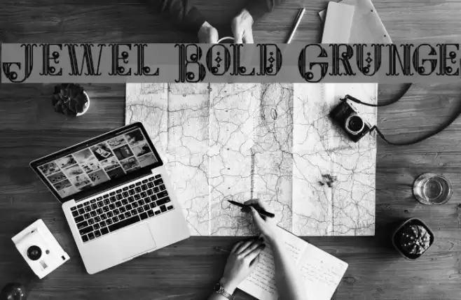 Jewel Bold Grunge Font examples