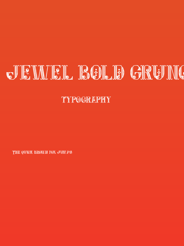Jewel Bold Grunge Poster
