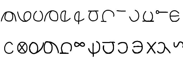 Jewelpet Alphabetic Font Regular Font LOWERCASE