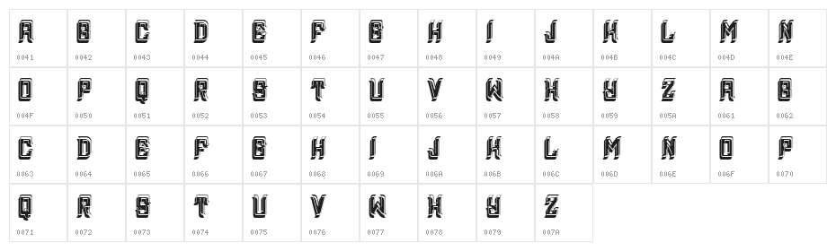Jewelry Regular Character Map