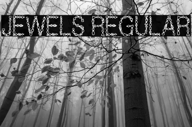 Jewels Regular Font examples