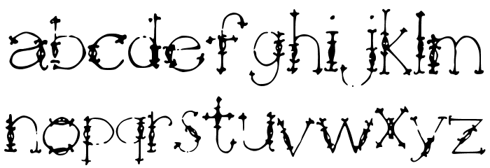 Jewels Font LOWERCASE