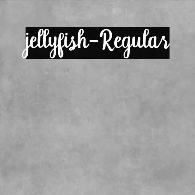 jellyfish-Regular Font examples
