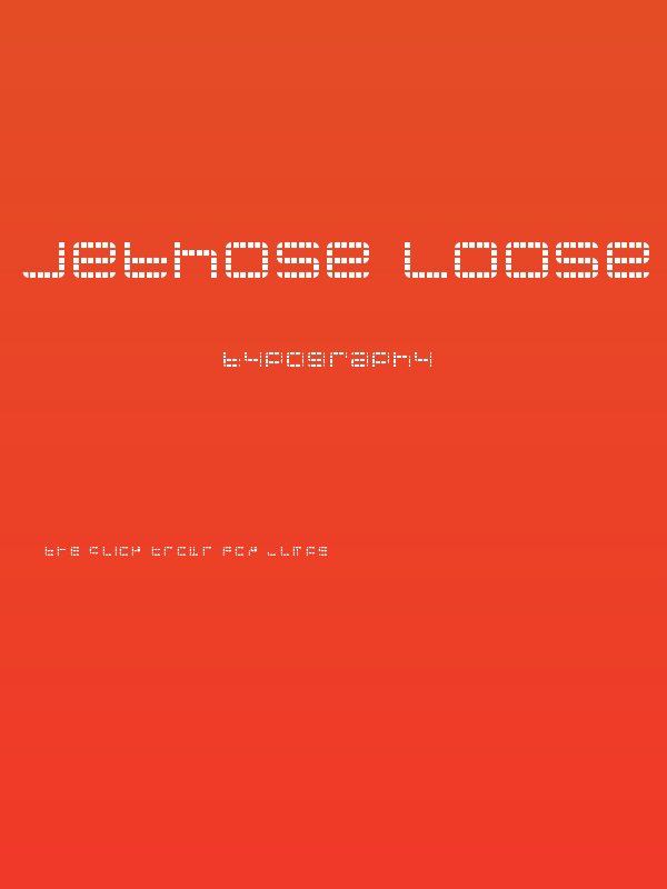 jethose LOOSE Poster