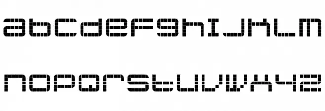 jethose PIXEL خط أحرف كبيرة