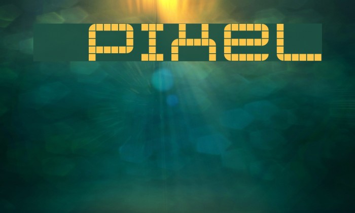 jethose PIXEL Schriftart examples