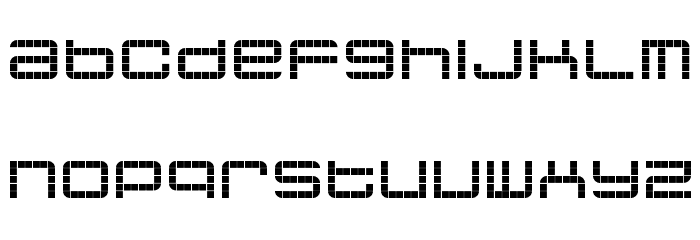 jethose PIXEL Schriftart Kleinbuchstaben
