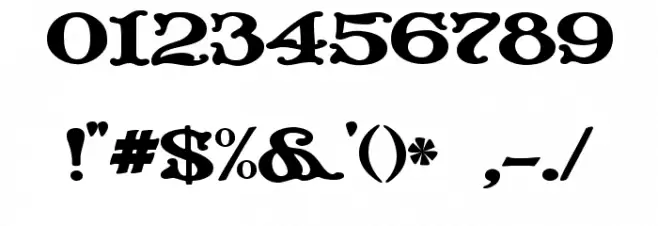 JF Cotswold Letters Font OTHER CHARS