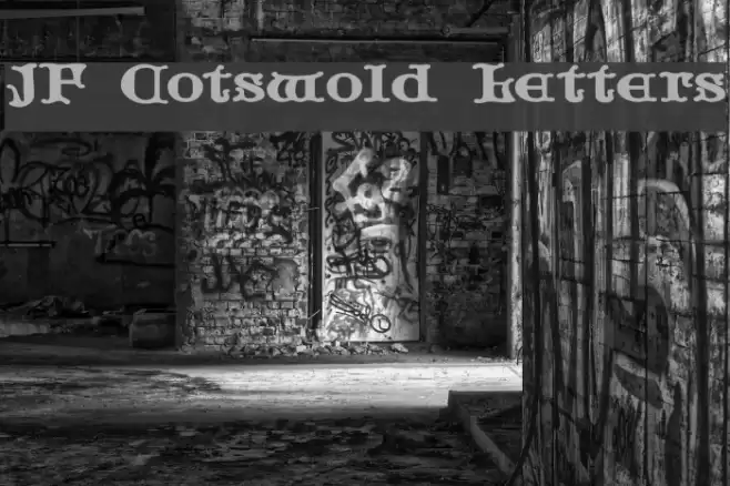 JF Cotswold Letters Font examples