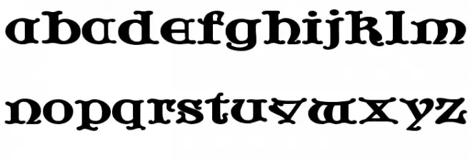 JF Cotswold Letters Schriftart Kleinbuchstaben