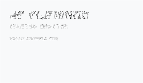 JF Flamingo Business Card