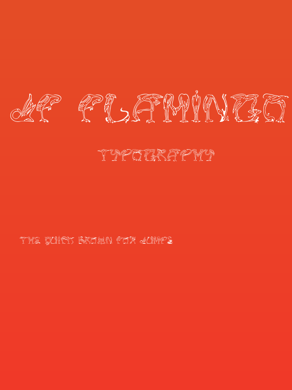 JF Flamingo Poster