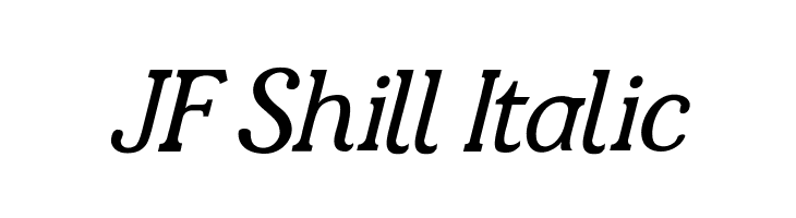 JF Shill Italic Font