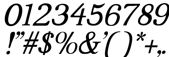JF Shill Italic Font OTHER CHARS
