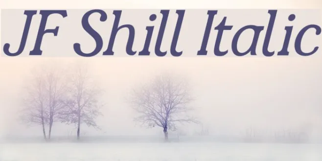 JF Shill Italic Example 2