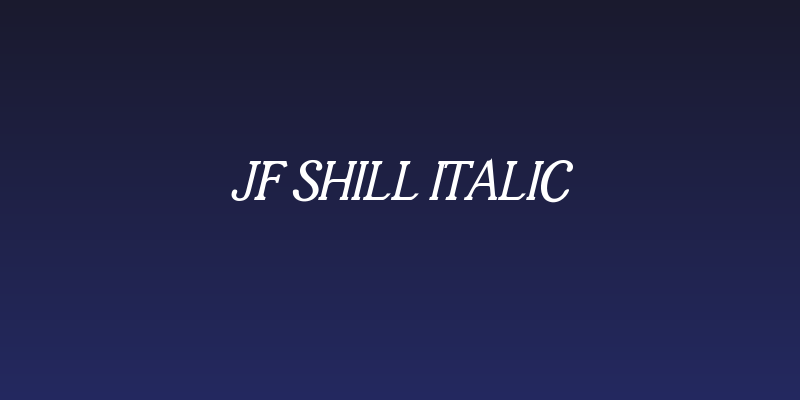JF Shill Italic Social Header