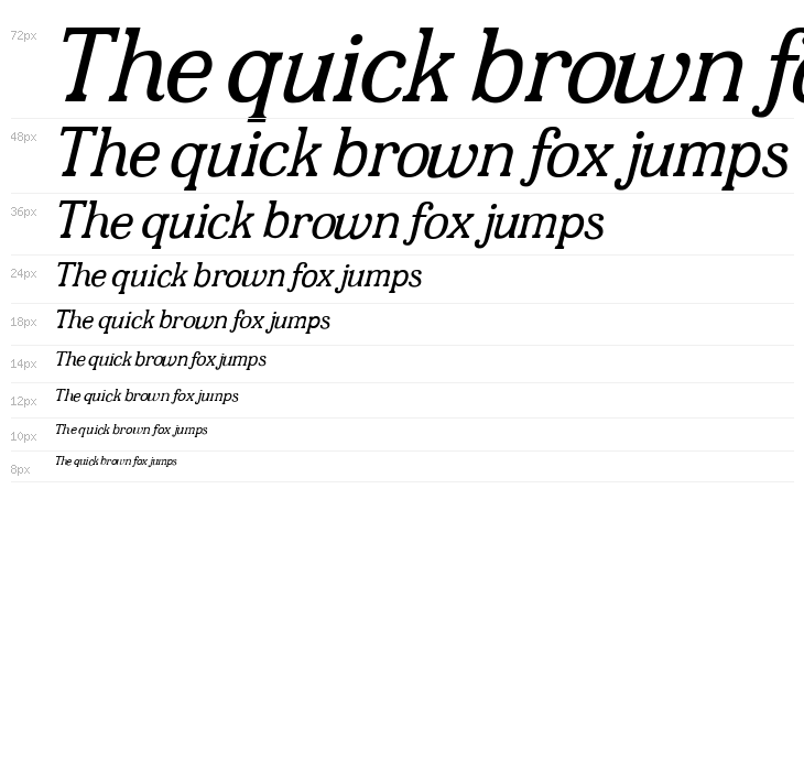 JF Shill Italic Waterfall