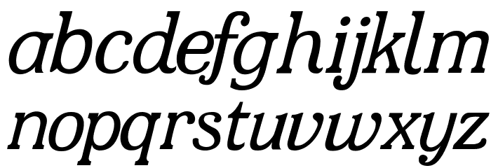 JF Shill Italic Font LOWERCASE