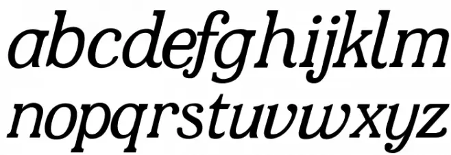 JF Shill Italic 字体 小写