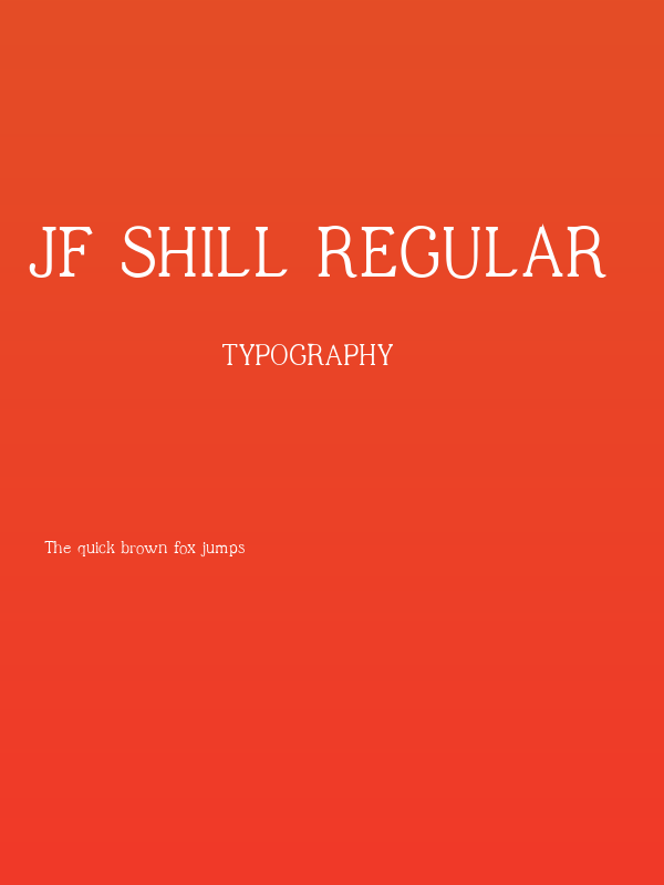 JF Shill Regular Poster