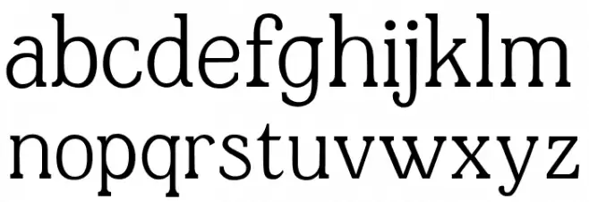 JF Shill Regular Font LOWERCASE