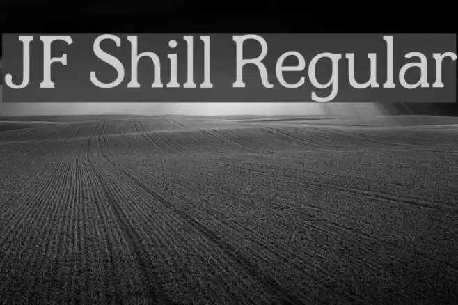 JF Shill Regular Font examples