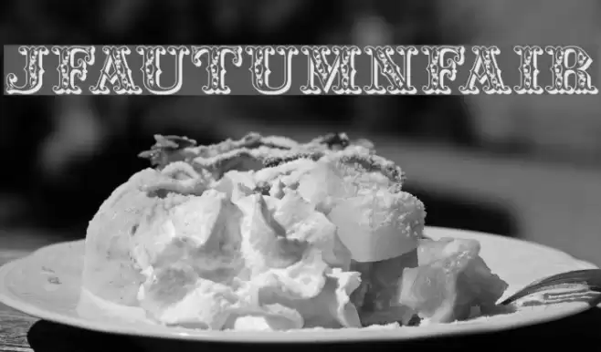 JFAutumnFair Font examples