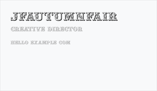 JFAutumnFair Business Card