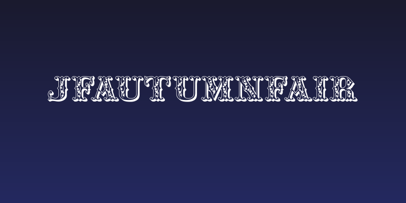 JFAutumnFair Social Header