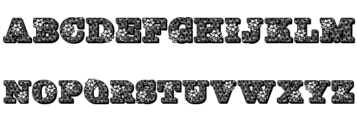 JFHollyBows Font LOWERCASE