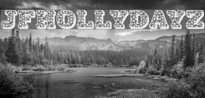 JFHollyDayz フォント examples
