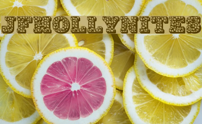 JFHollyNites Font examples