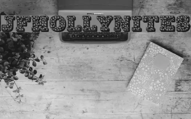 JFHollyNites Font examples