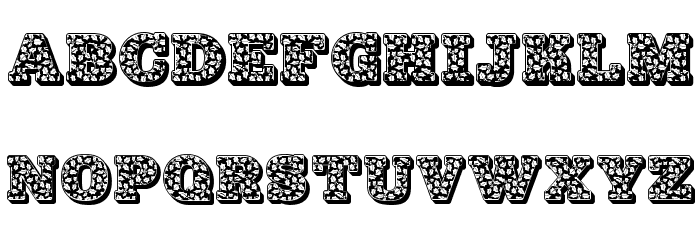 JFHollyNites Font LOWERCASE