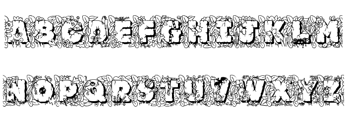 JFJungleRock Font LOWERCASE