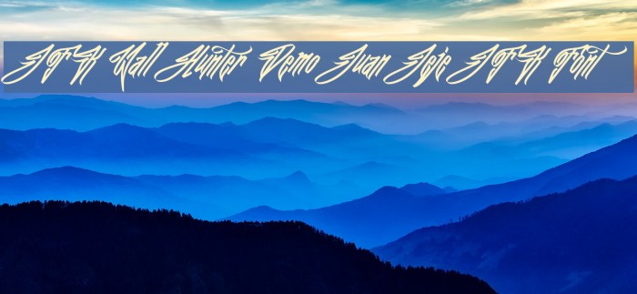 JFK Wall Hunter Demo Juan Jeje JFK Font Font examples