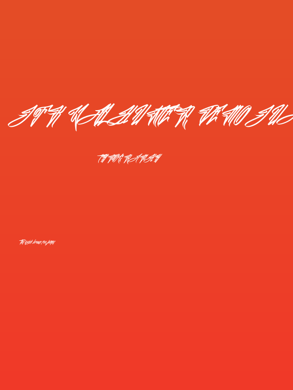 JFK Wall Hunter Demo Juan Jeje JFK Font Poster