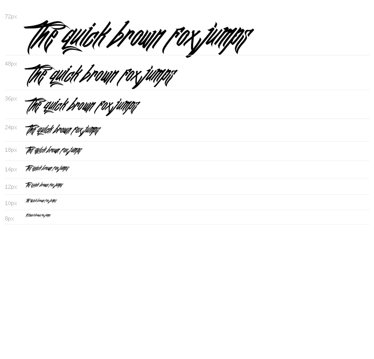 JFK Wall Hunter Demo Juan Jeje JFK Font Waterfall