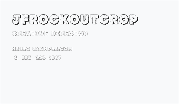JFRockOutcrop Business Card