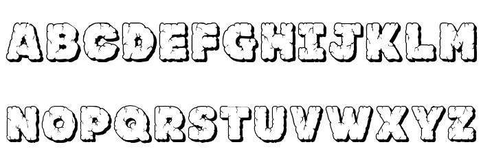 JFRockOutcrop Font LOWERCASE