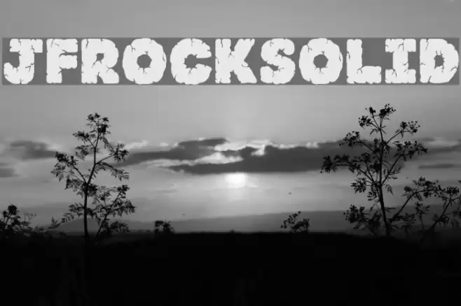 JFRockSolid Font examples