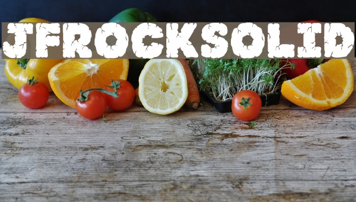 JFRockSolid Font examples