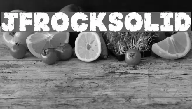 JFRockSolid Font examples