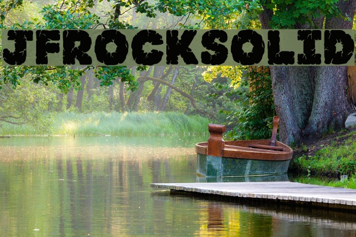 JFRockSolid Font examples