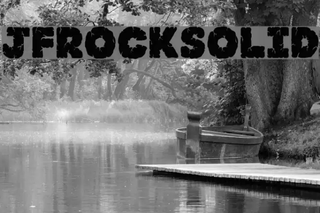 JFRockSolid Font examples