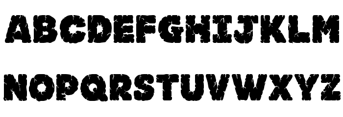 JFRockSolid Font LOWERCASE