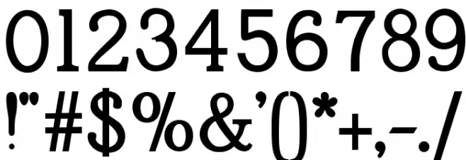 JFShilltextbold Font OTHER CHARS