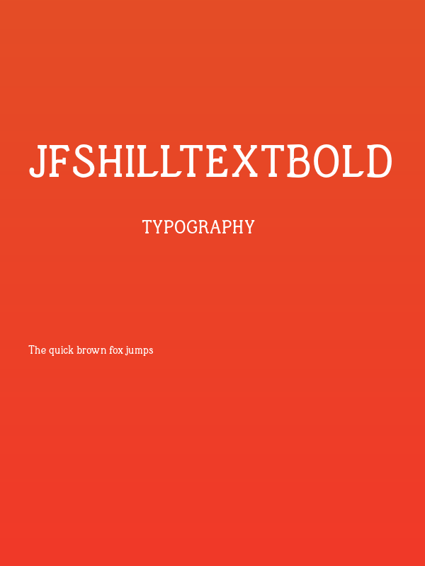 JFShilltextbold Poster